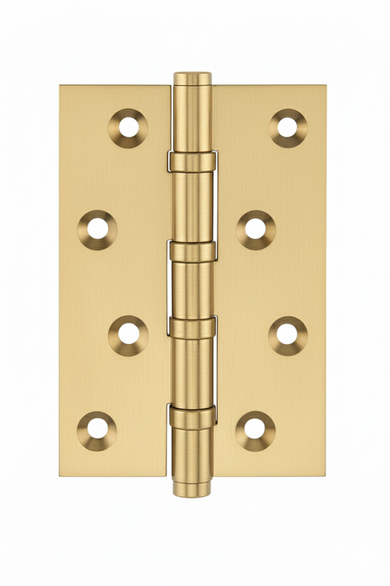 Simonswerk 1540 Ball Race Brass Butt Hinges 100mm x 65mm c/w Screws Satin Brass