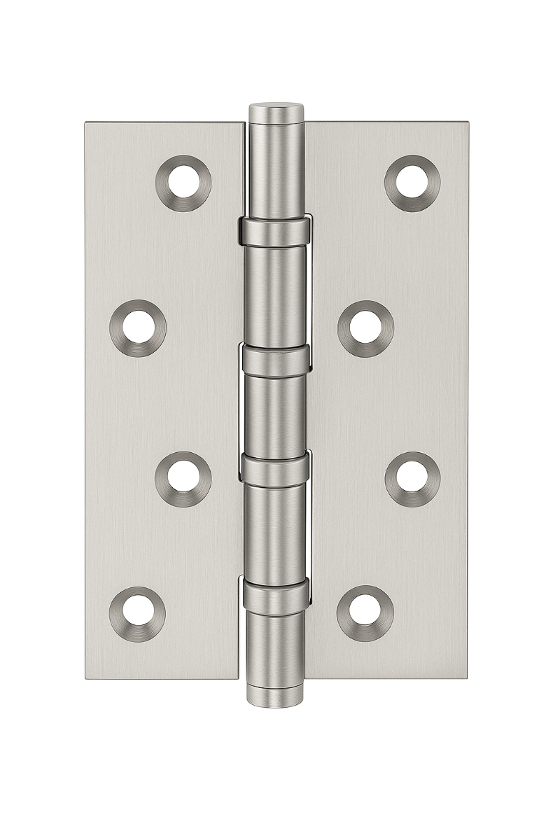 Simonswerk 1540 Ball Race Brass Butt Hinges 100mm x 65mm c/w Screws Satin Chrome