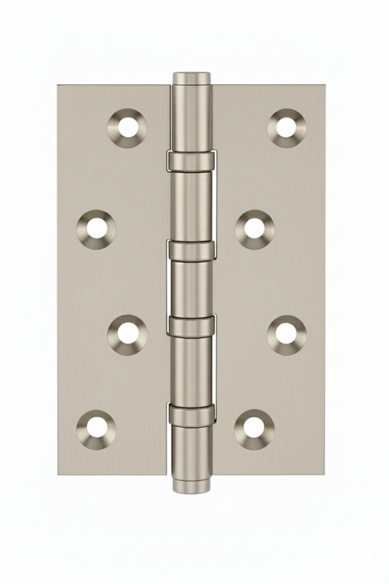 Simonswerk 1540 Ball Race Brass Butt Hinges 100mm x 65mm c/w Screws Satin Nickel