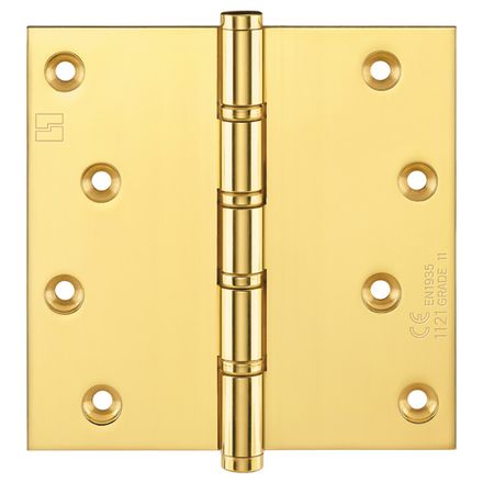 Simonswerk 1560CE Ball Race Brass Butt Projection Hinges CE marked FD30 fire rated 100mm x 100mm c/w Screws Self Colour