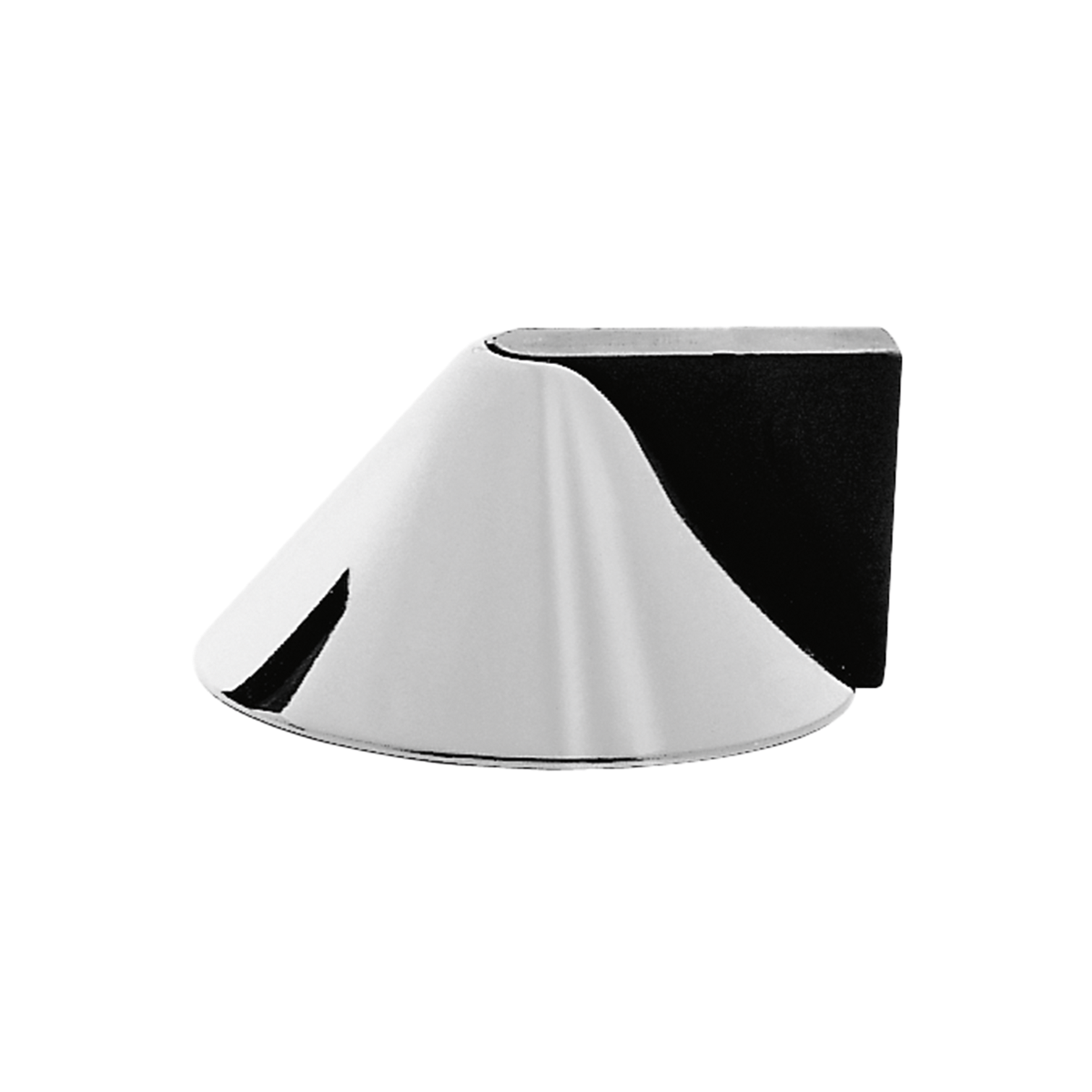 Karcher Design Z1923 door stop satin chrome 50 mm half-round
