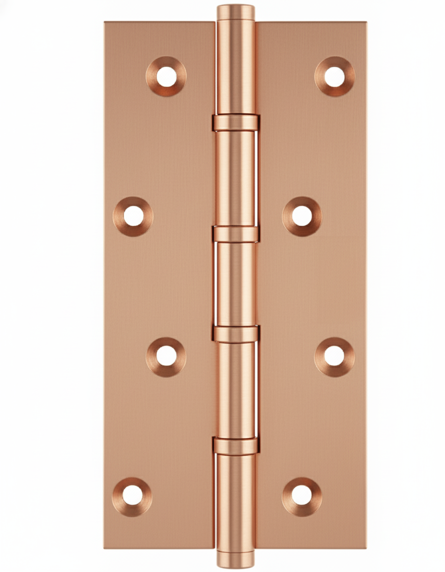 Simonswerk 1580 Ball Race Brass Butt Hinges 152.4mm x 75mm c/w Screws Copper Plated