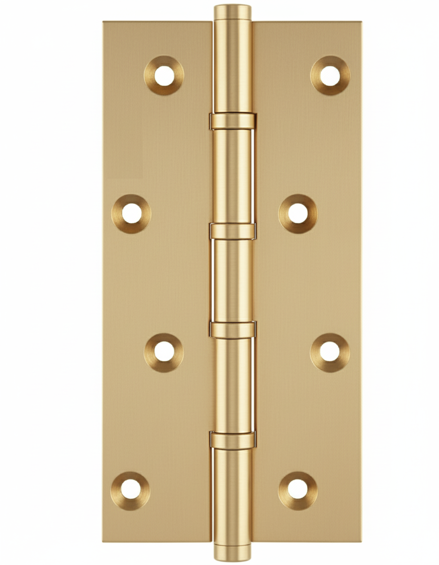 Simonswerk 1580 Ball Race Brass Butt Hinges 152.4mm x 75mm c/w Screws Satin Brass