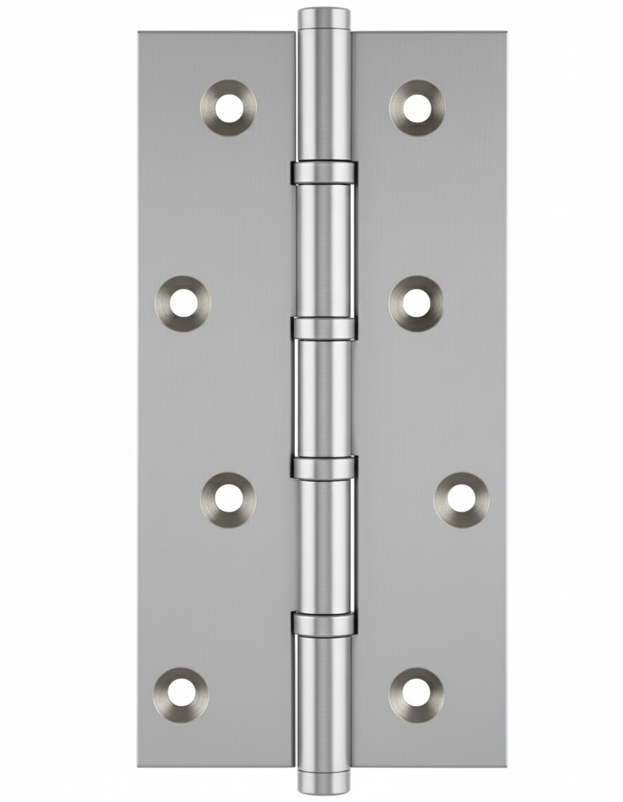 Simonswerk 1580 Ball Race Brass Butt Hinges 152.4mm x 75mm c/w Screws Satin Chrome
