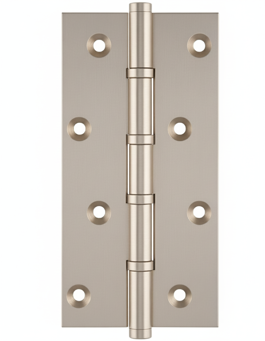 Simonswerk 1580 Ball Race Brass Butt Hinges 152.4mm x 75mm c/w Screws Satin Nickel