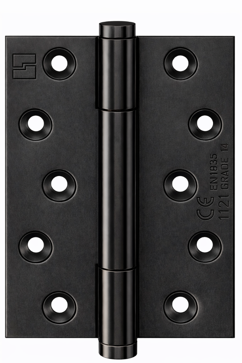 Simonswerk 1750 TRITECH Grade 14 Brass Butt Hinge For Door Weight 160kg CE marked FD30 fire rated 100mmx 76mm c/w Screws Midnight