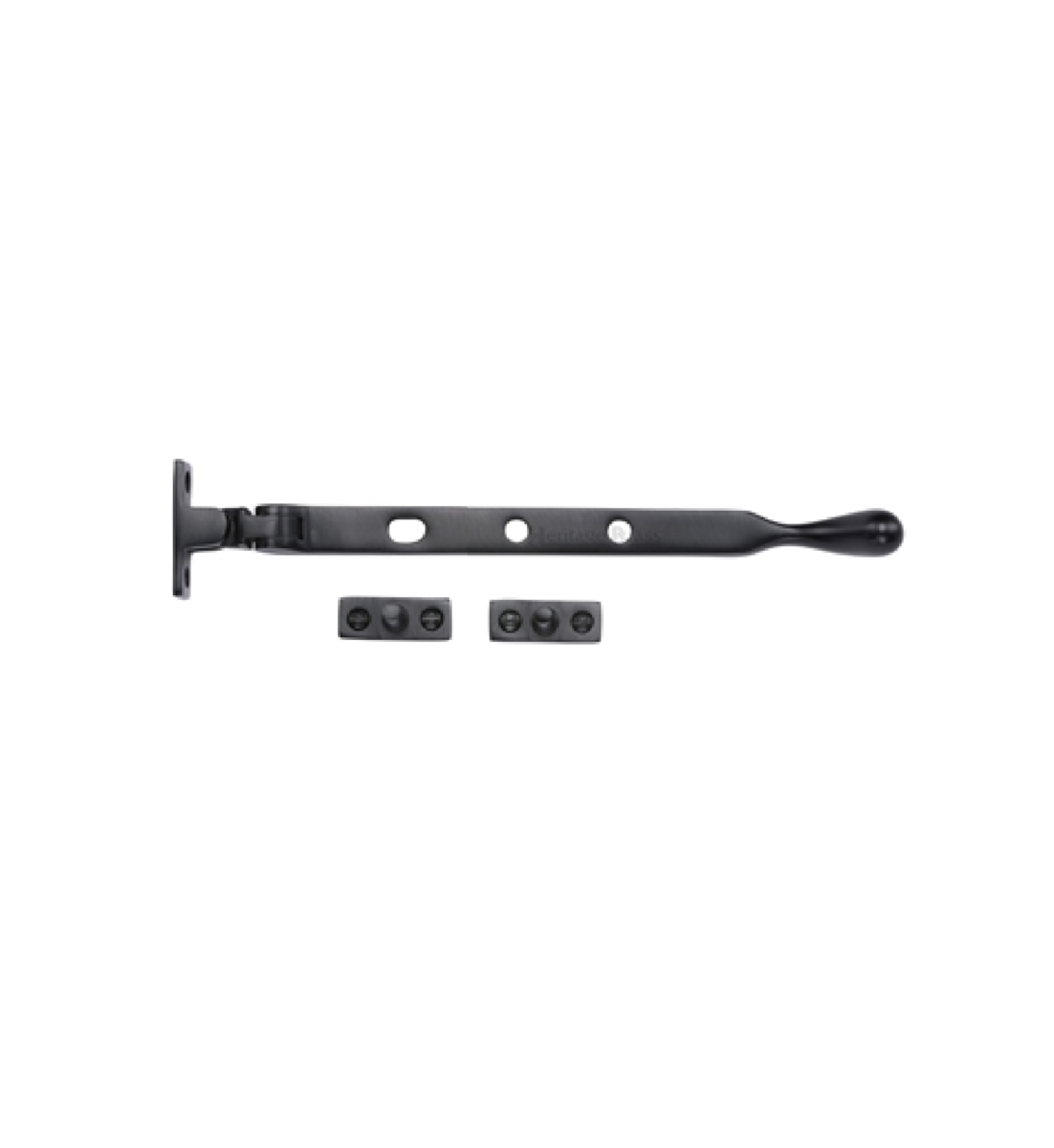 Heritage Brass Casement Window Stay Ball Design Matt Black V992 8-BKMT