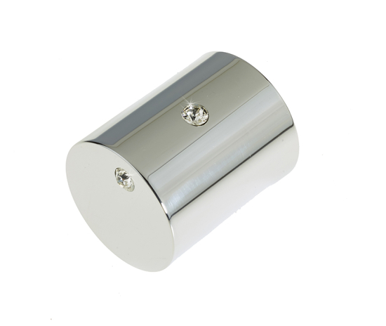 Frelan Crystal Mortice Door Knob Polished Chrome 50mm 2014PC Polished Chrome