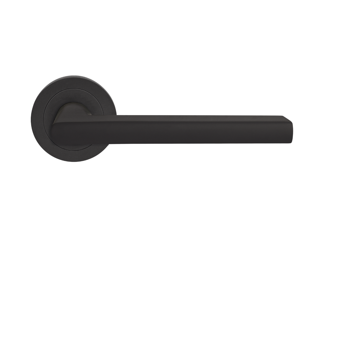 Karcher Design ER54 Montana Door Handle on Round rose in cosmos black,