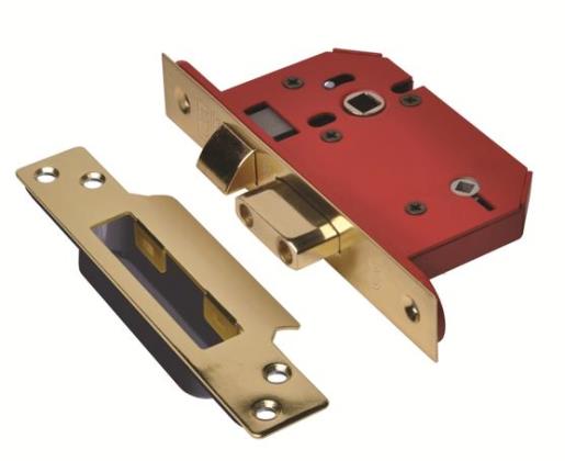 Union J22Wcs Stong Bolt Bathroom Lock Polished Brass Finish 76mm