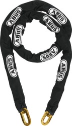 ABUS Chain 10KS170 Black Chain 10mm Link x 170cm long Hardened Steel with Sleeve Kettle 10KS Size 170mm
