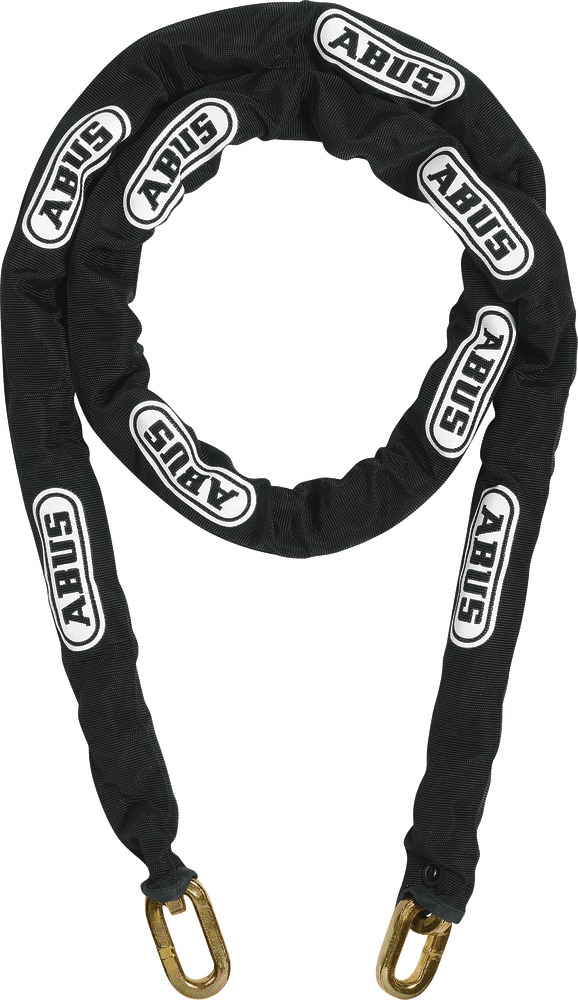 ABUS Chain 10KS200 Black Chain 10mm Link x 200cm long Hardened Steel with Sleeve Kettle 10KS Size 200mm