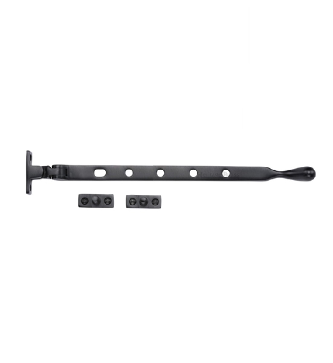 Heritage Brass Casement Window Stay Ball Design Matt Black V992 12-BKMT