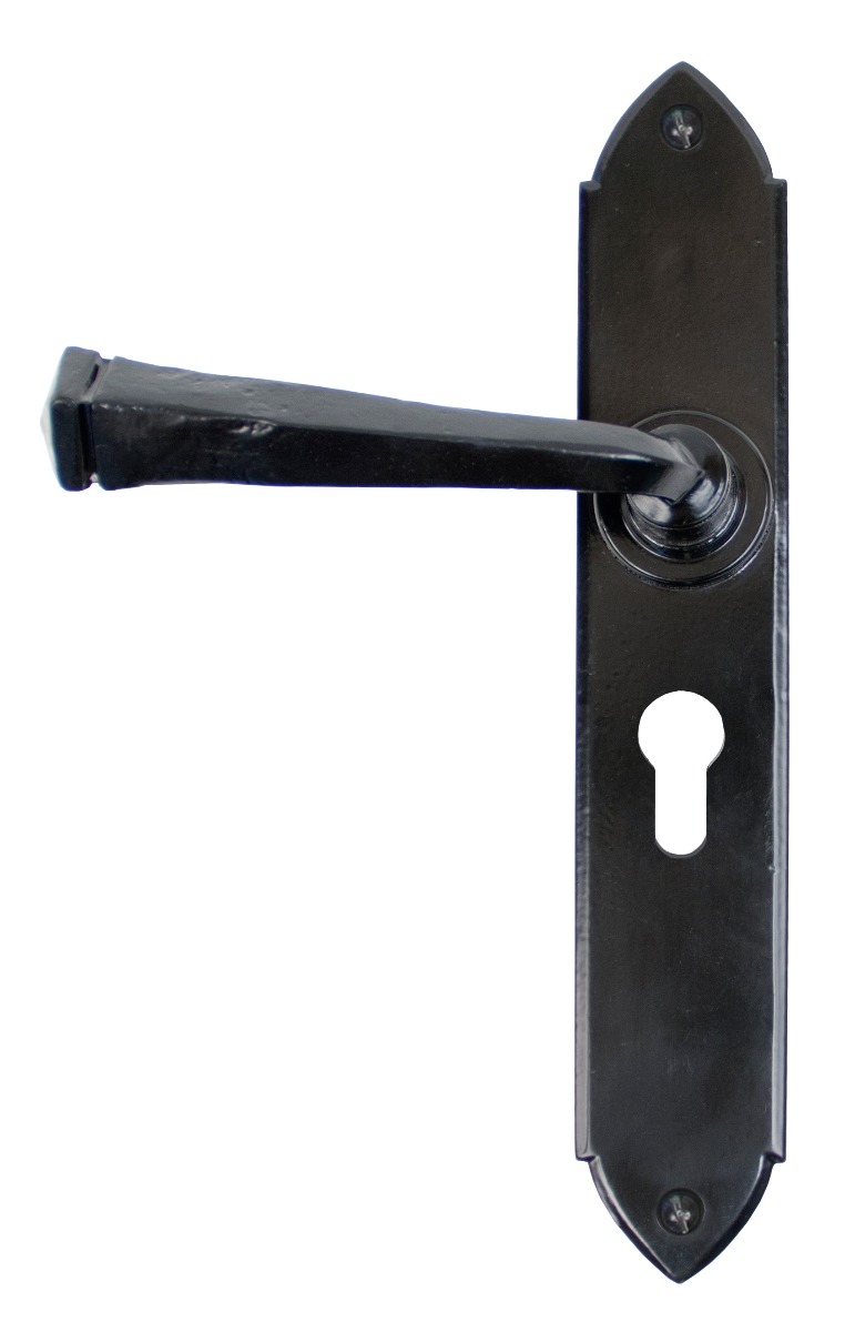 From The Anvil 33277 Black Gothic Lever Euro Lock Set