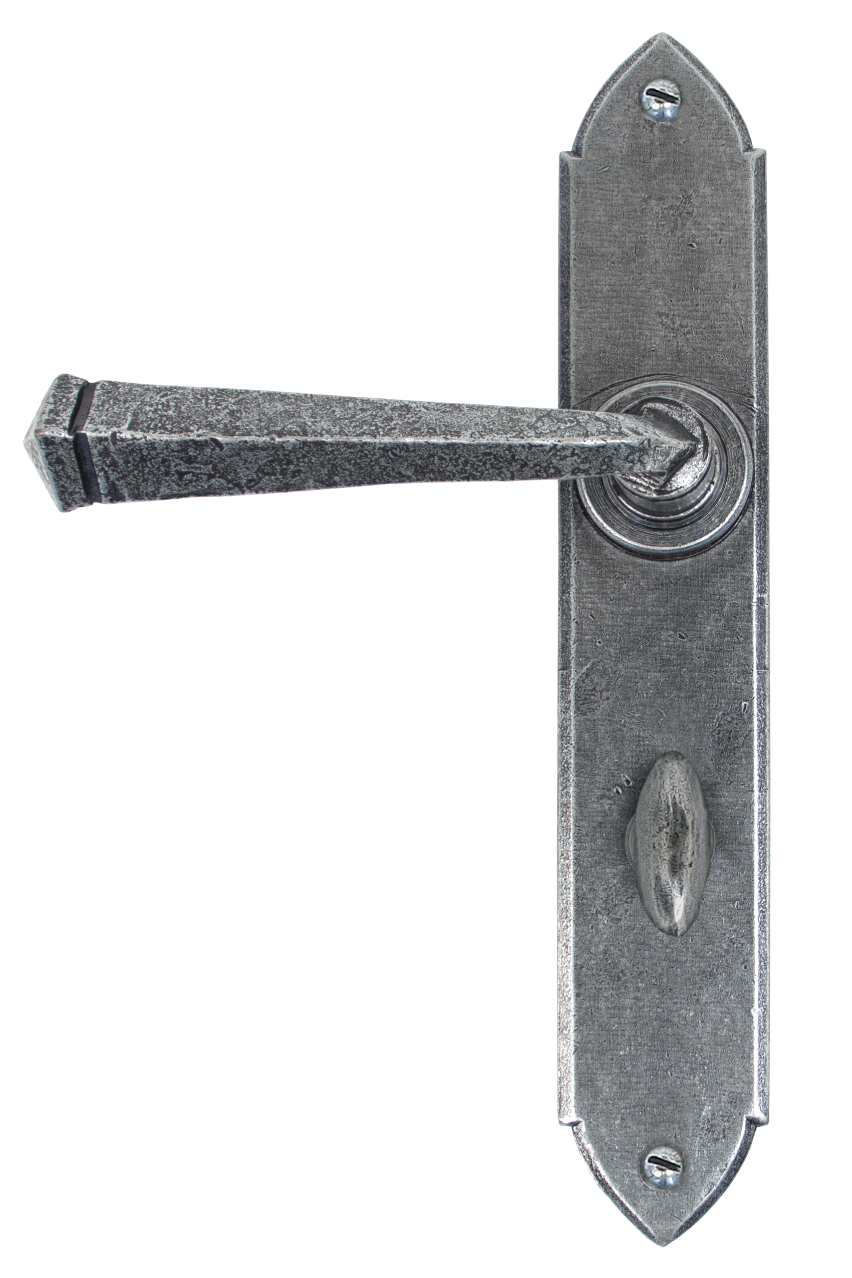 From The Anvil 33604/B Pewter Gothic Lever Bathroom Set