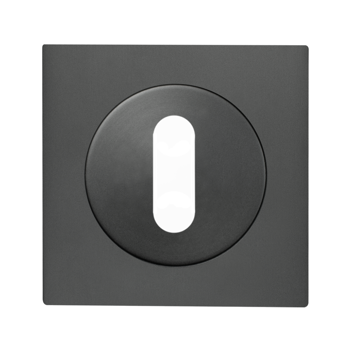 Karcher Design EZ1340 BB 89 3 piece rose, standard keyhole Escutcheons titan grey