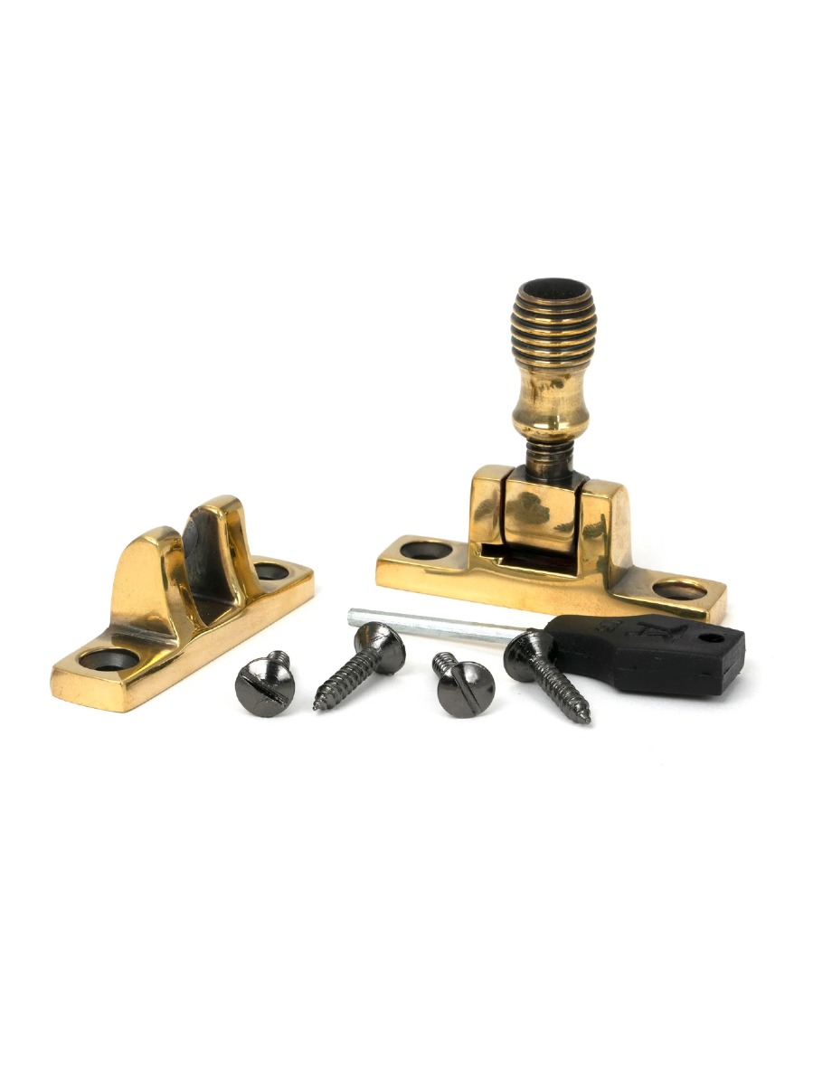 From the Anvil Aged Brass Beehive Brighton Fastener - Narrow Square 45492