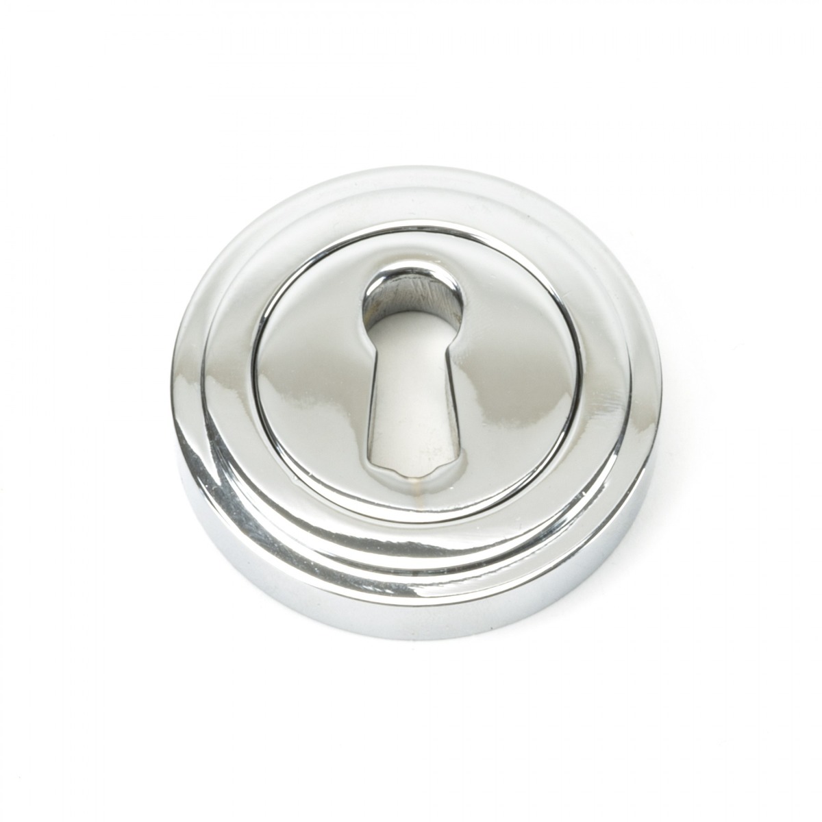 From The Anvil 45688 Polished Chrome Round Escutcheon (Art Deco) Polished Chrome