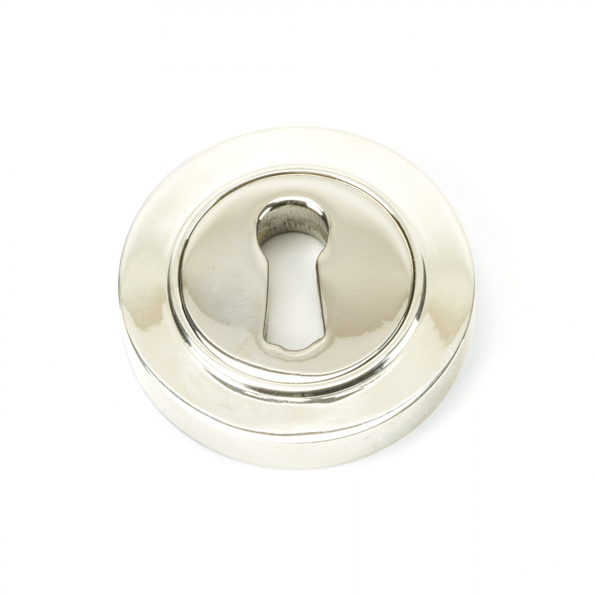 From The Anvil 45691 Polished Nickel Round Escutcheon (Plain) Polished Nickel