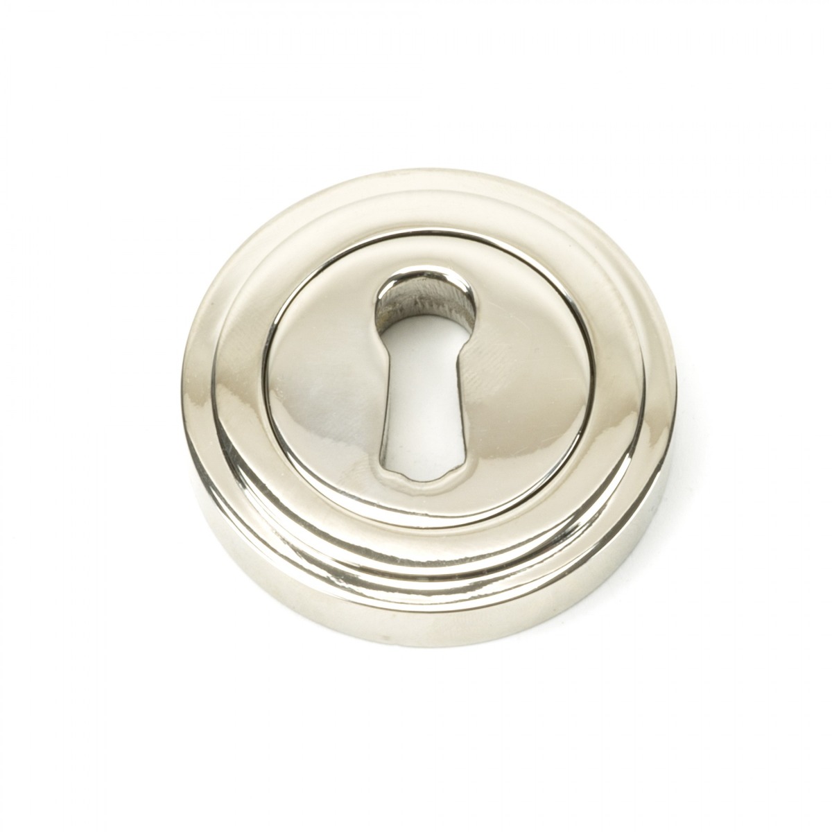 From The Anvil 45692 Polished Nickel Round Escutcheon (Art Deco) Polished Nickel