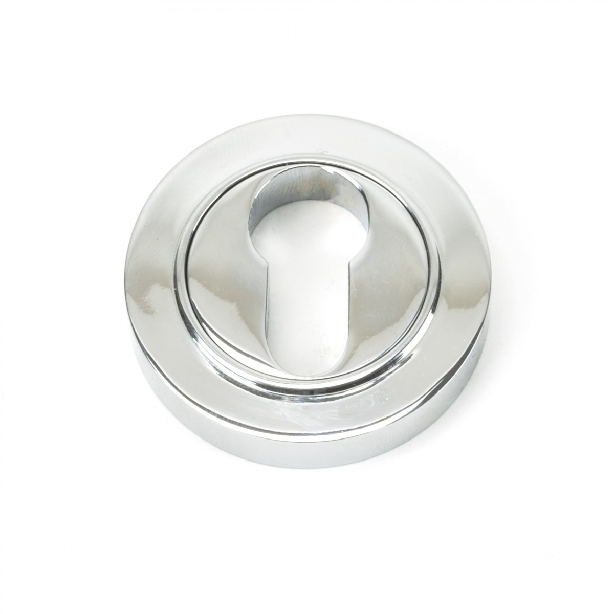 From The Anvil 45711 Polished Chrome Round Euro Escutcheon (Plain) Polished Chrome