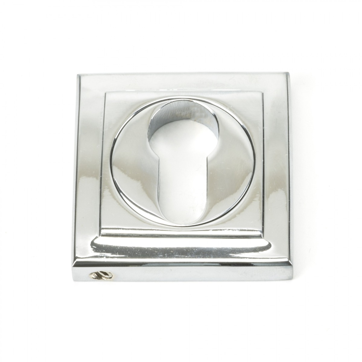 From The Anvil 45714 Polished Chrome Round Euro Escutcheon (Square) Polished Chrome
