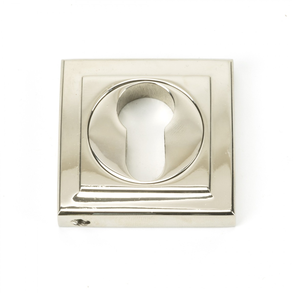 From The Anvil 45718 Polished Nickel Round Euro Escutcheon (Square) Polished Nickel