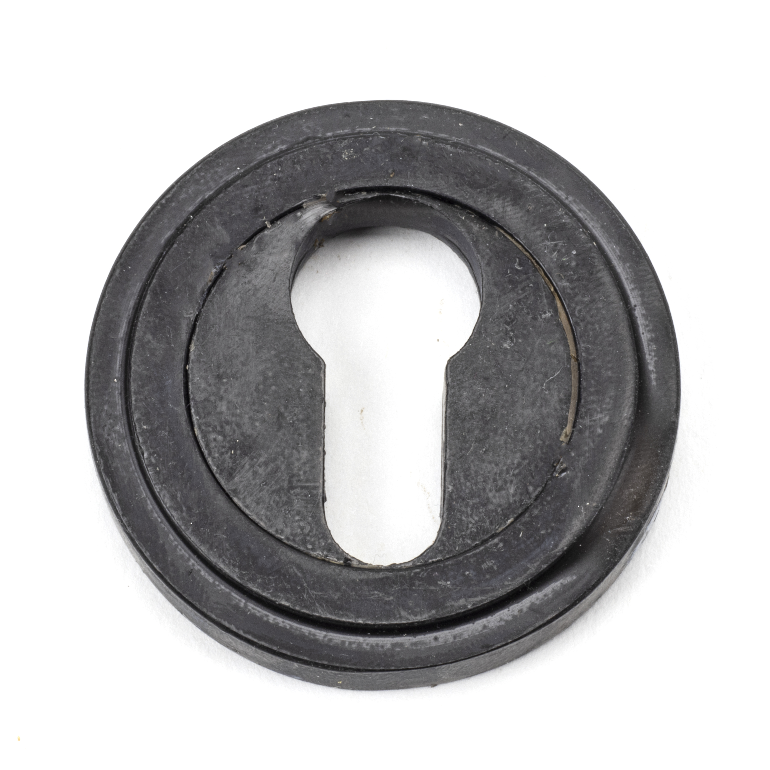 From The Anvil 45724 External Beeswax Round Euro Escutcheon (Art Deco Rose)