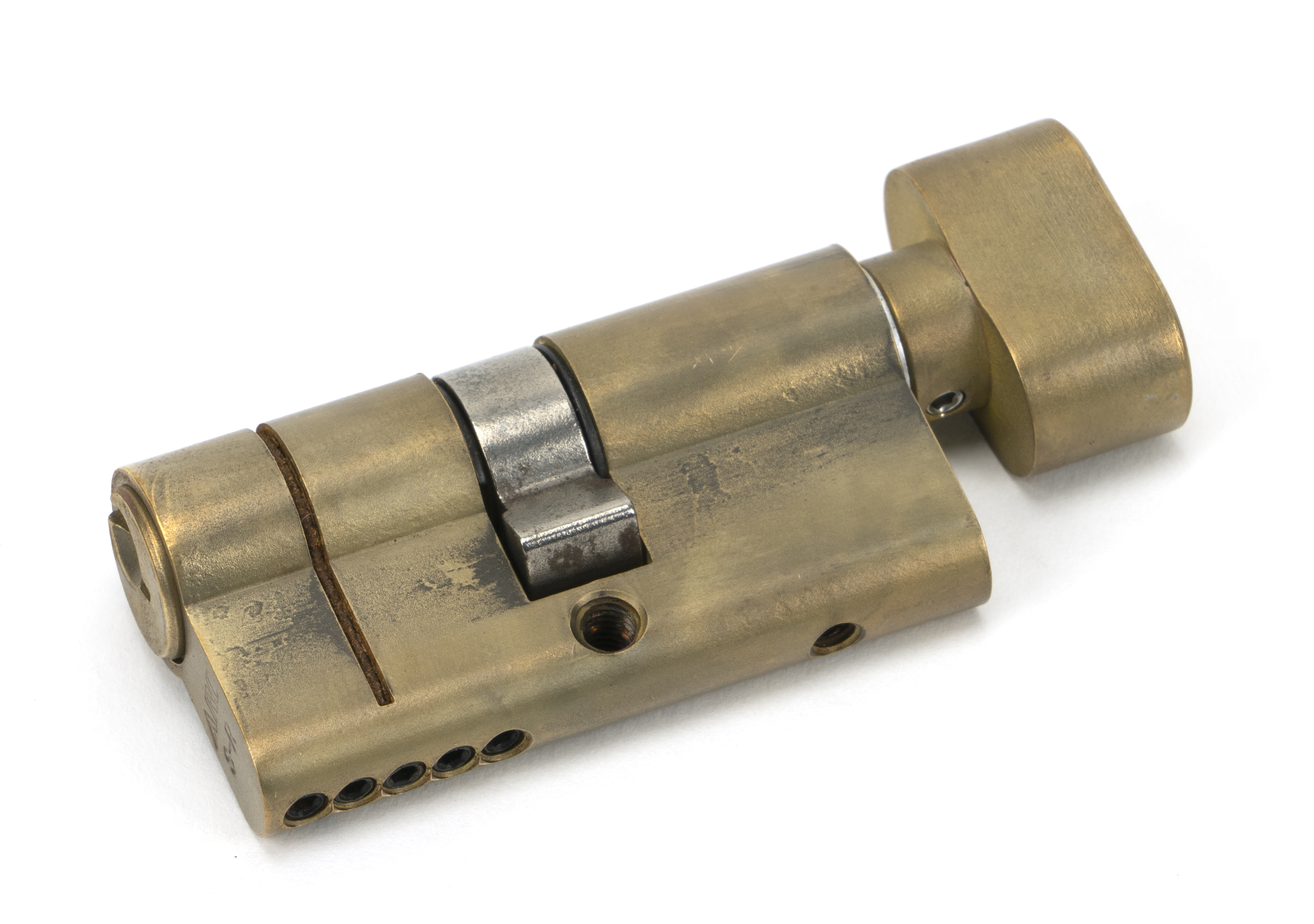 From The Anvil 45867 Aged Brass 30/30 5pin Euro Cylinder/Thumbturn KA