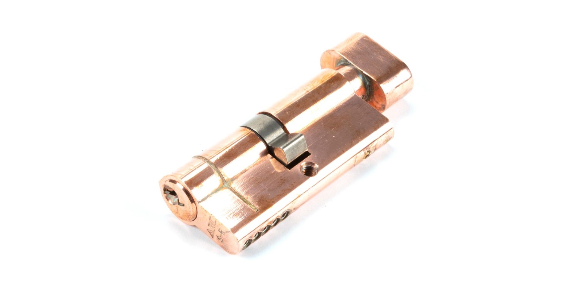 From The Anvil 45869 Polished Bronze 35/35 5pin Euro Cylinder/Thumbturn KA Polished Bronze