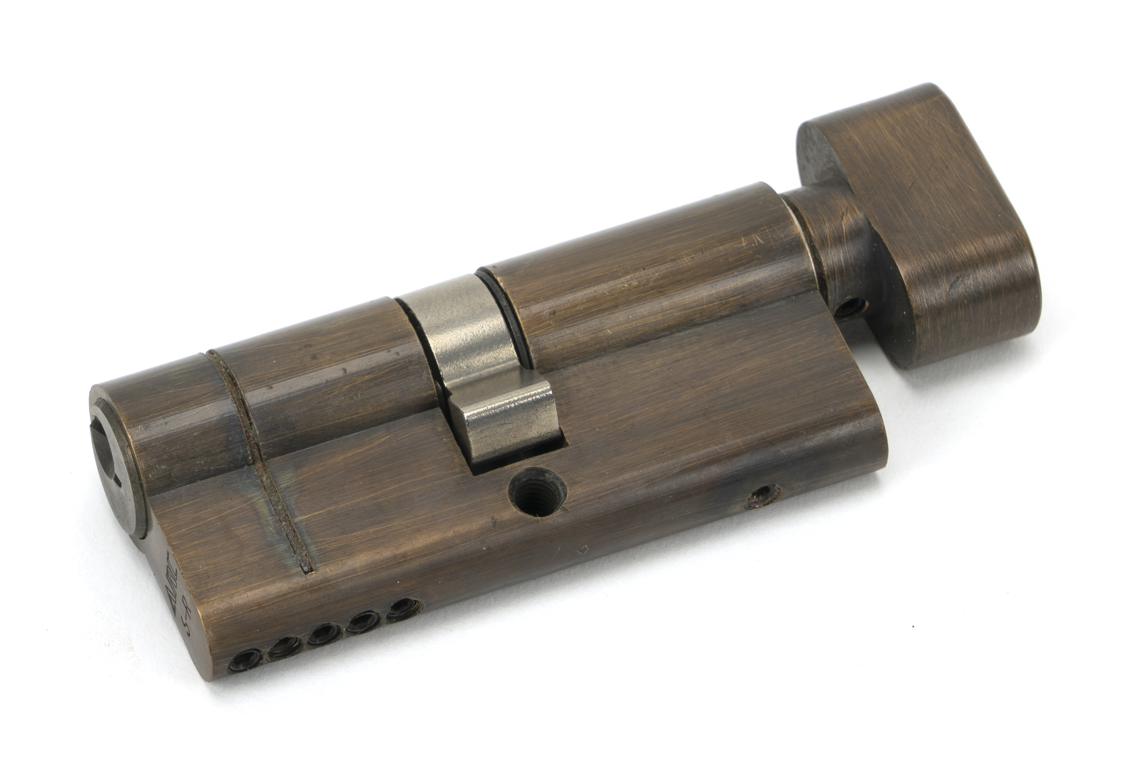 From The Anvil 45871 Aged Brass 35/35 5pin Euro Cylinder/Thumbturn KA