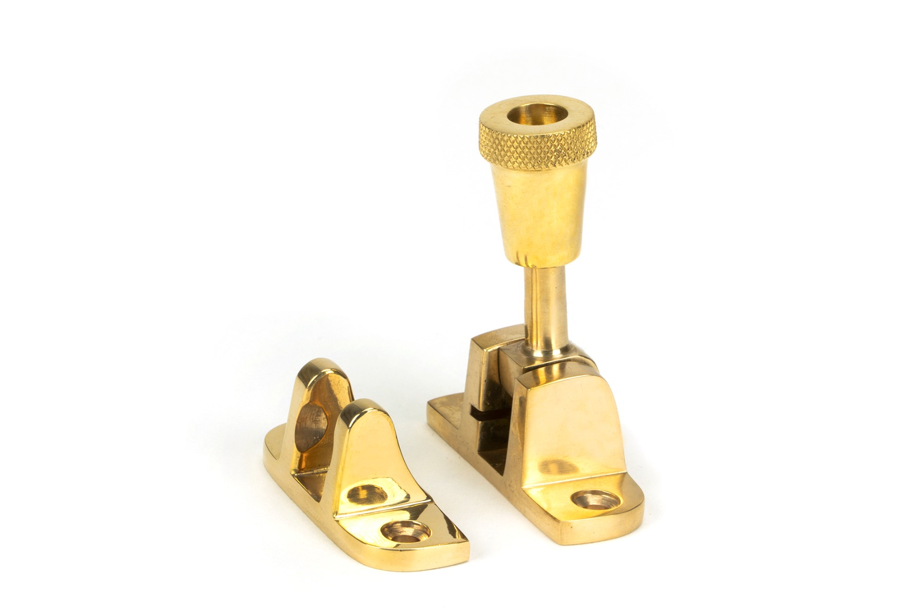 From The Anvil 45942 Polished Brass Brompton Brighton Fastener (Radiused) Polished Brass