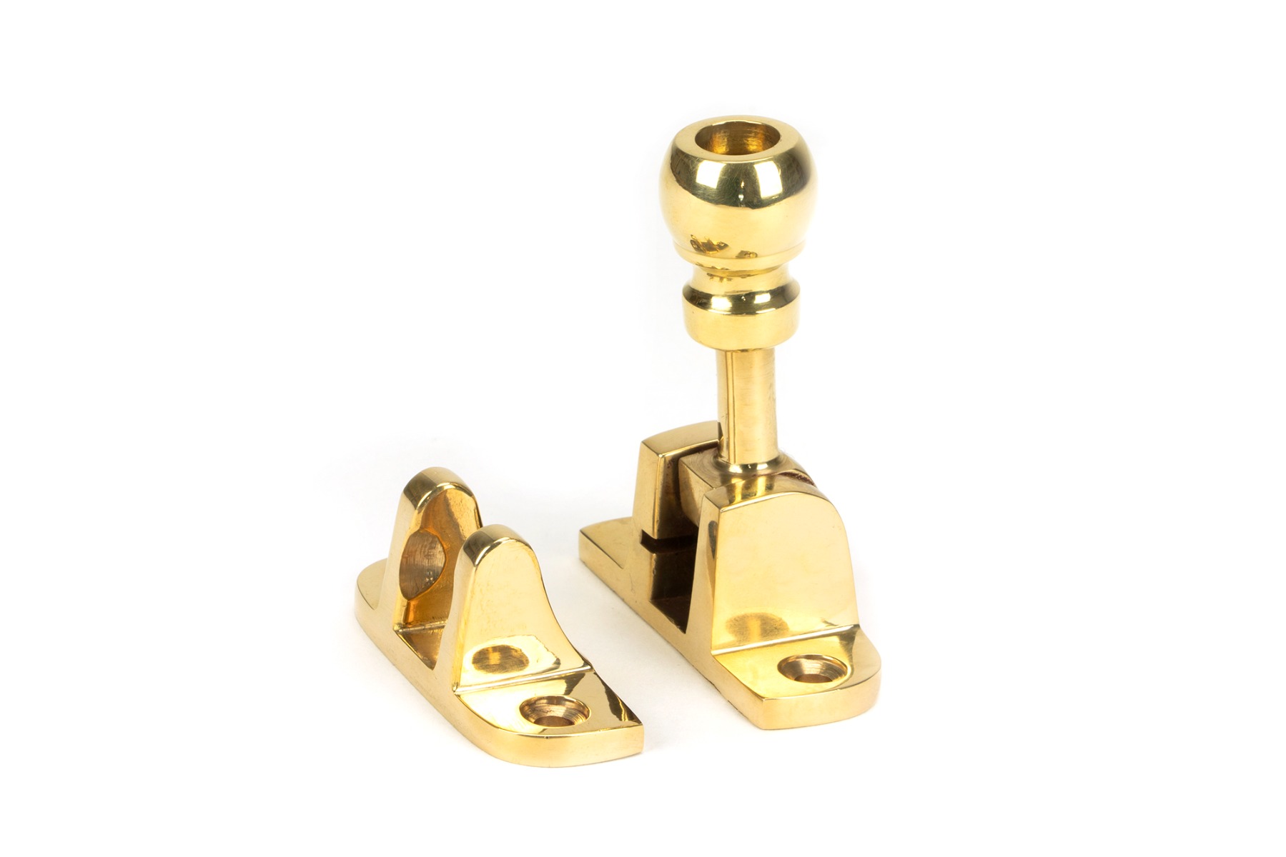 From The Anvil 45957 Polished Brass Mushroom Brighton Fastener (Radiused) Polished Brass