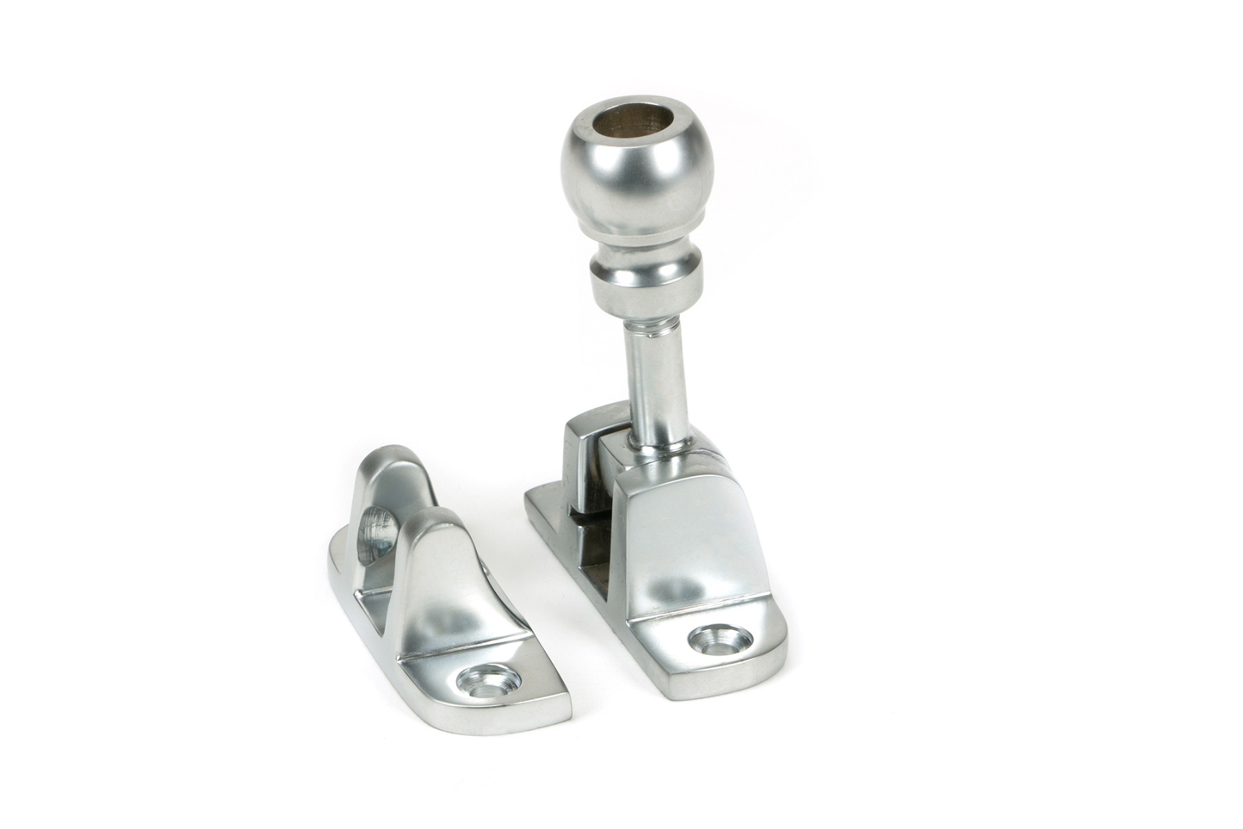 From The Anvil 45961 Satin Chrome Mushroom Brighton Fastener (Radiused) Satin Chrome