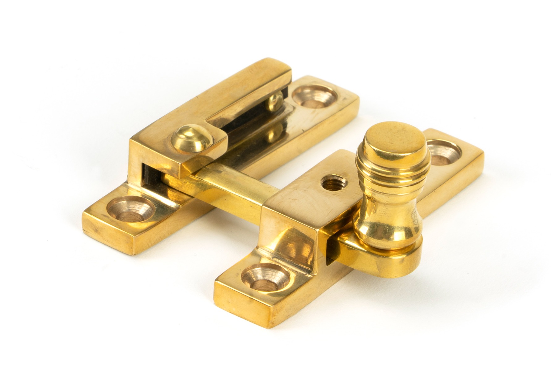 From The Anvil 45987 Polished Brass Prestbury Quadrant Fastener - Narrow Polished Brass