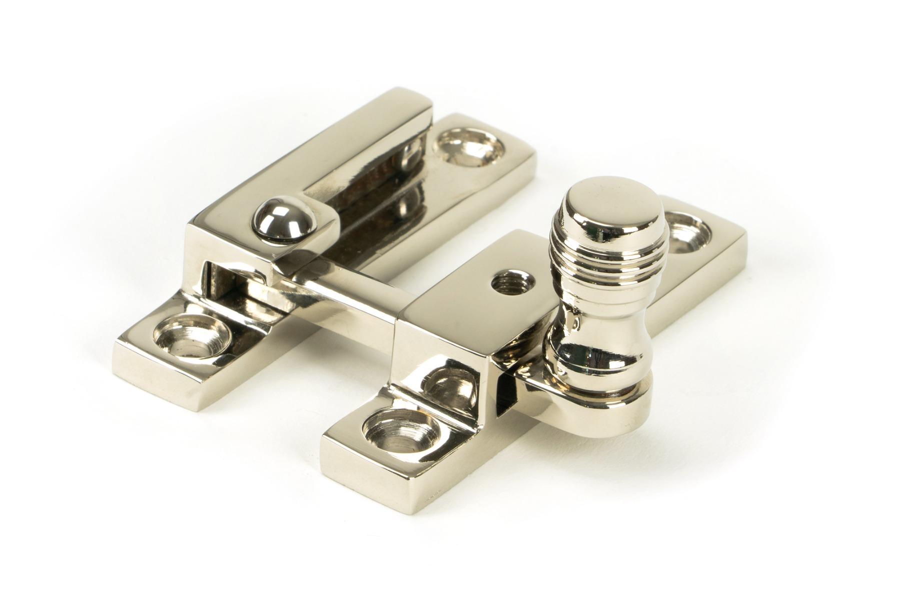 From The Anvil 45988 Polished Nickel Prestbury Quadrant Fastener - Narrow Polished Nickel