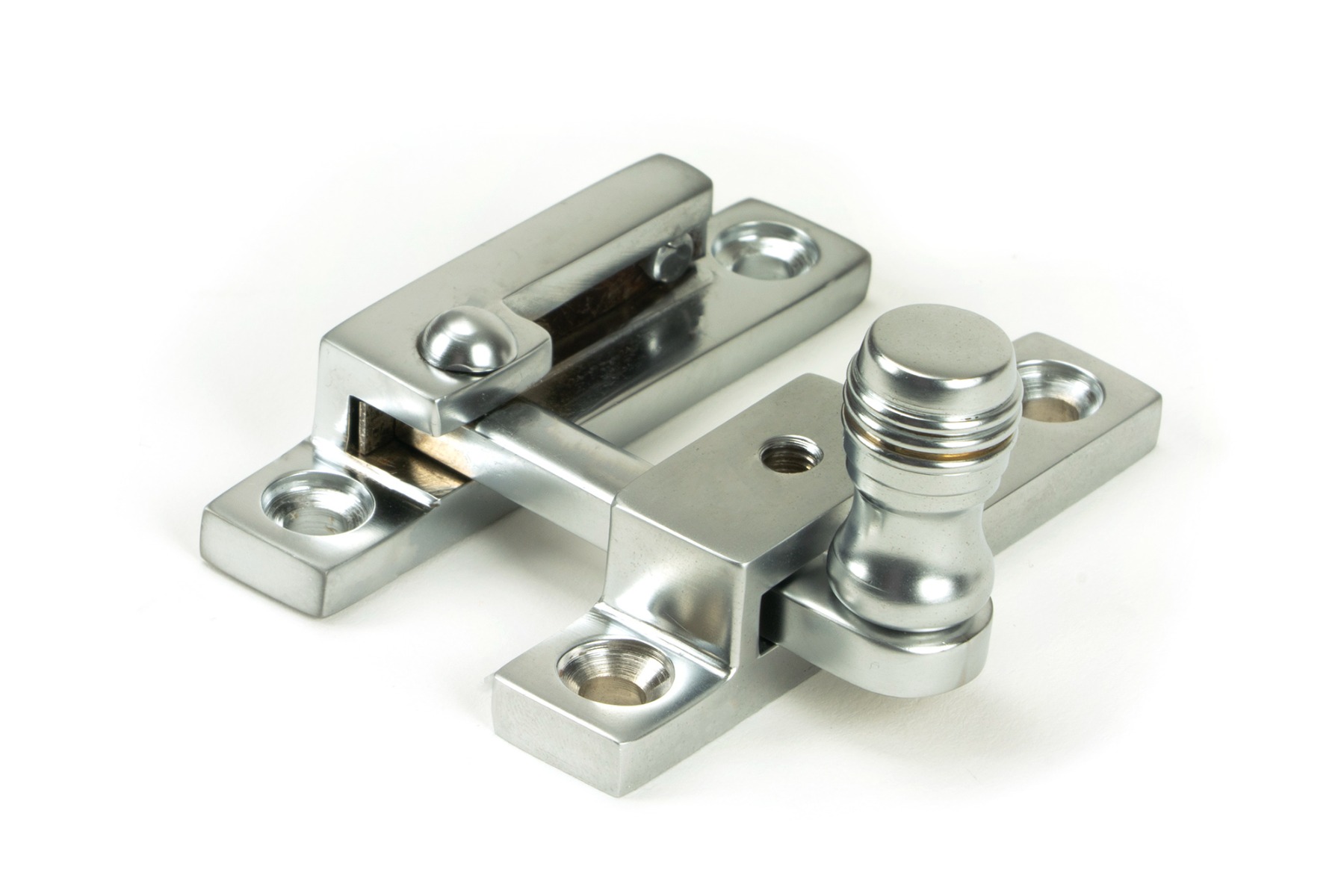 From The Anvil 45991 Satin Chrome Prestbury Quadrant Fastener - Narrow Satin Chrome