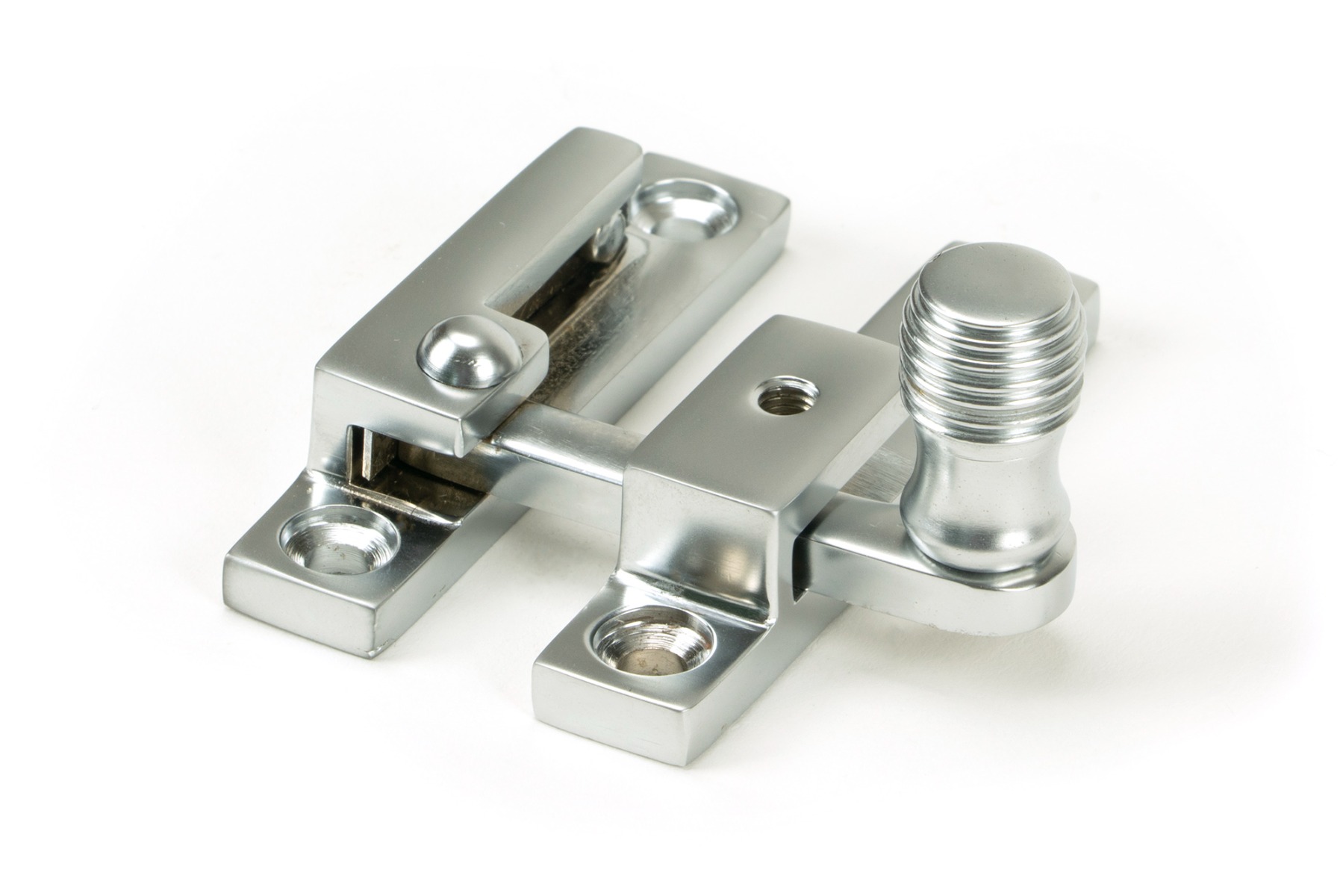 From The Anvil 45996 Satin Chrome Beehive Quadrant Fastener - Narrow Satin Chrome