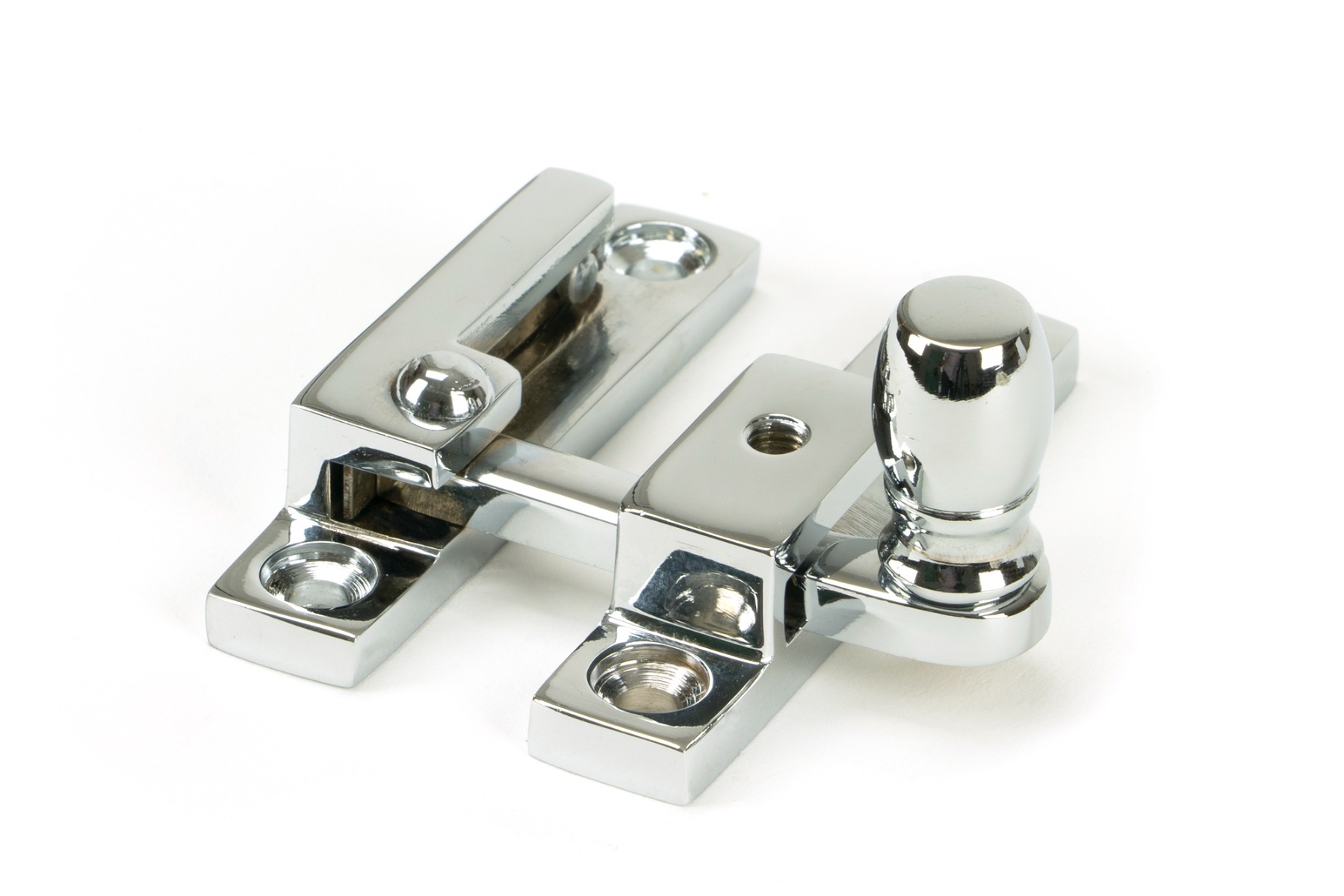 From The Anvil 45999 Polished Chrome Mushroom Quadrant Fastener - Narrow Polished Chrome