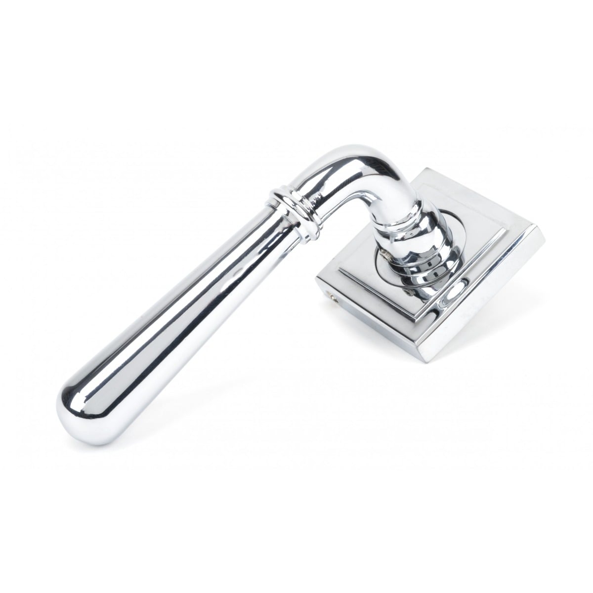 From The Anvil 46056 Polished Chrome Newbury Lever on Rose Set (Square) Polished Chrome