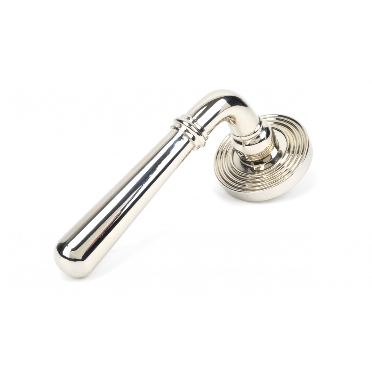 From The Anvil 46059 Polished Nickel Newbury Lever on Rose Set (Beehive) Polished Nickel