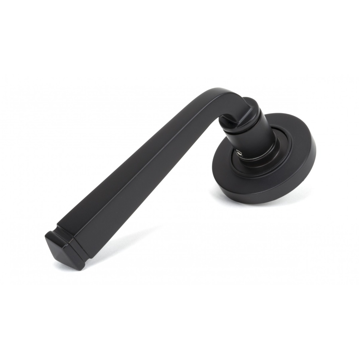 From The Anvil 46089 Aged Bronze Avon Round Lever on Rose Set (Plain) Aged Bronze