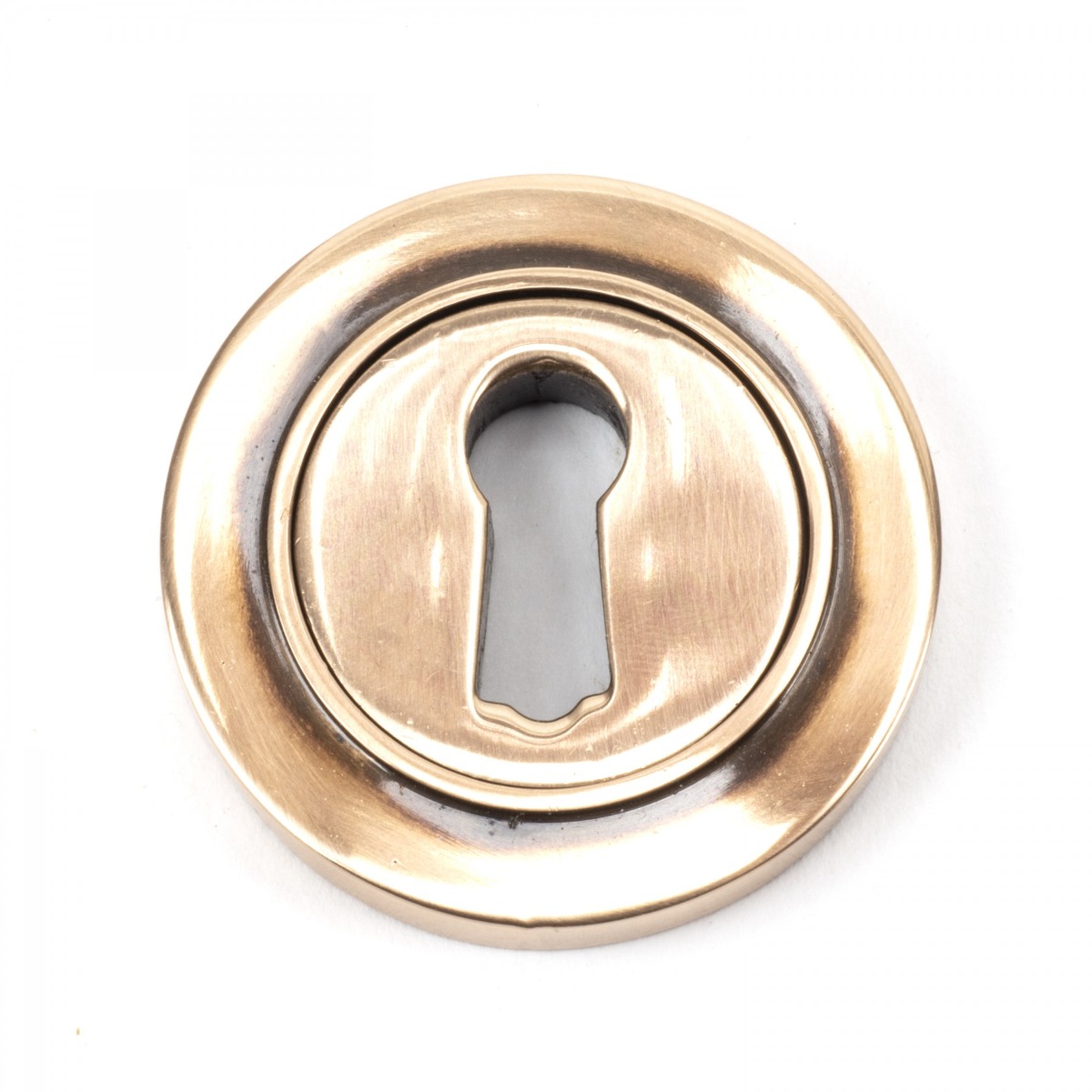 From The Anvil 46117 Polished Bronze Round Escutcheon (Plain) Polished Bronze
