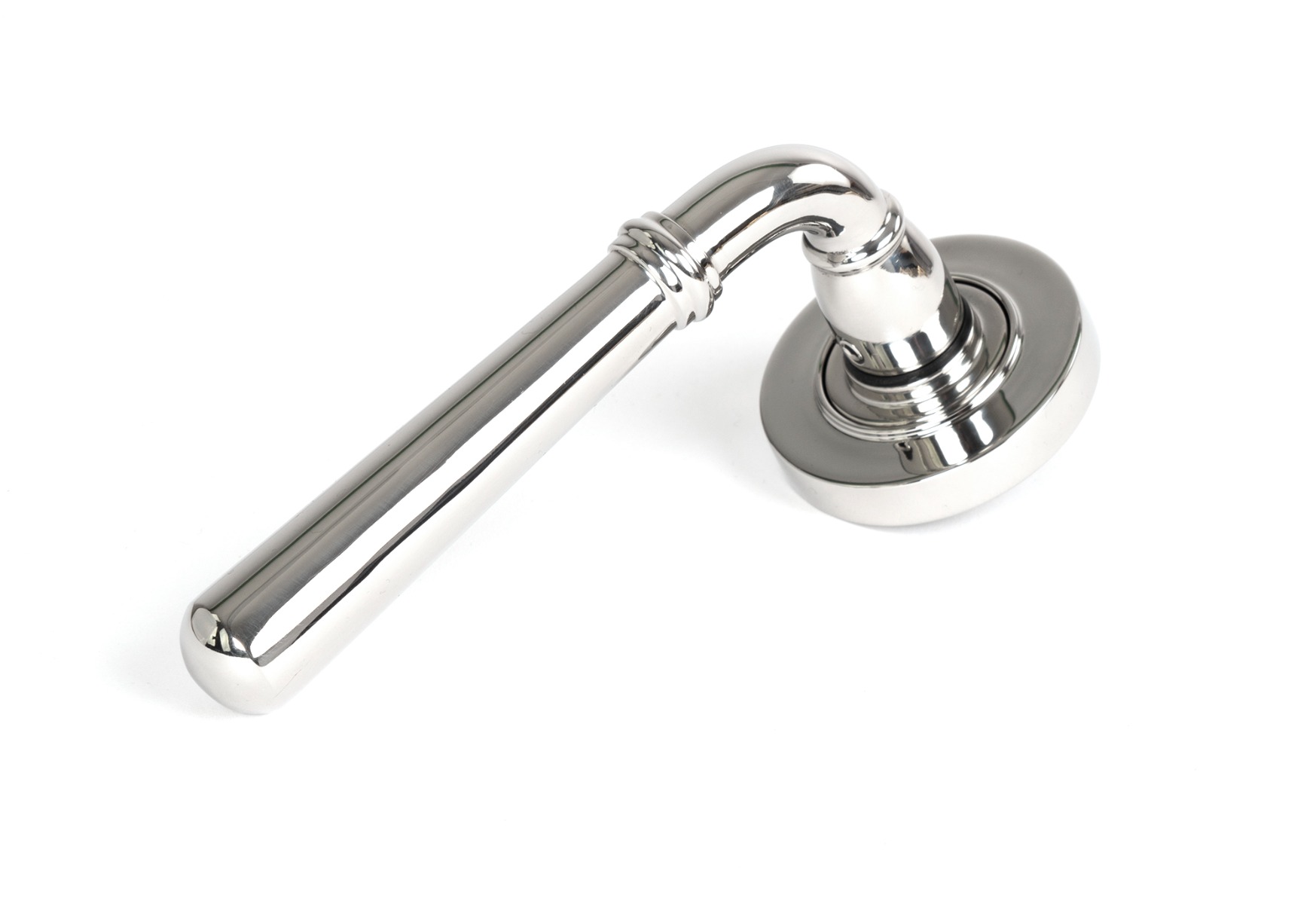 From The Anvil 46540 Polished Marine SS (316) Newbury Lever on Rose Set (Plain) - Unsprung Polished Marine SS (316)