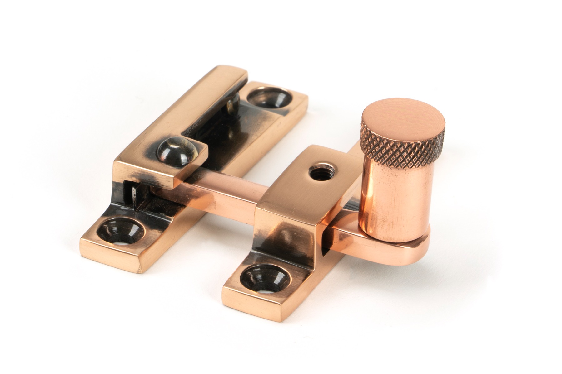 From The Anvil 46579 Polished Bronze Brompton Quadrant Fastener - Narrow Polished Bronze