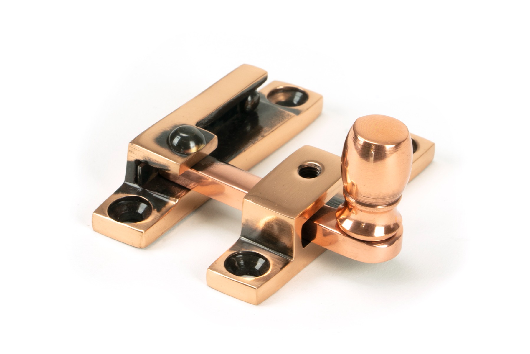 From The Anvil 46582 Polished Bronze Mushroom Quadrant Fastener - Narrow Polished Bronze