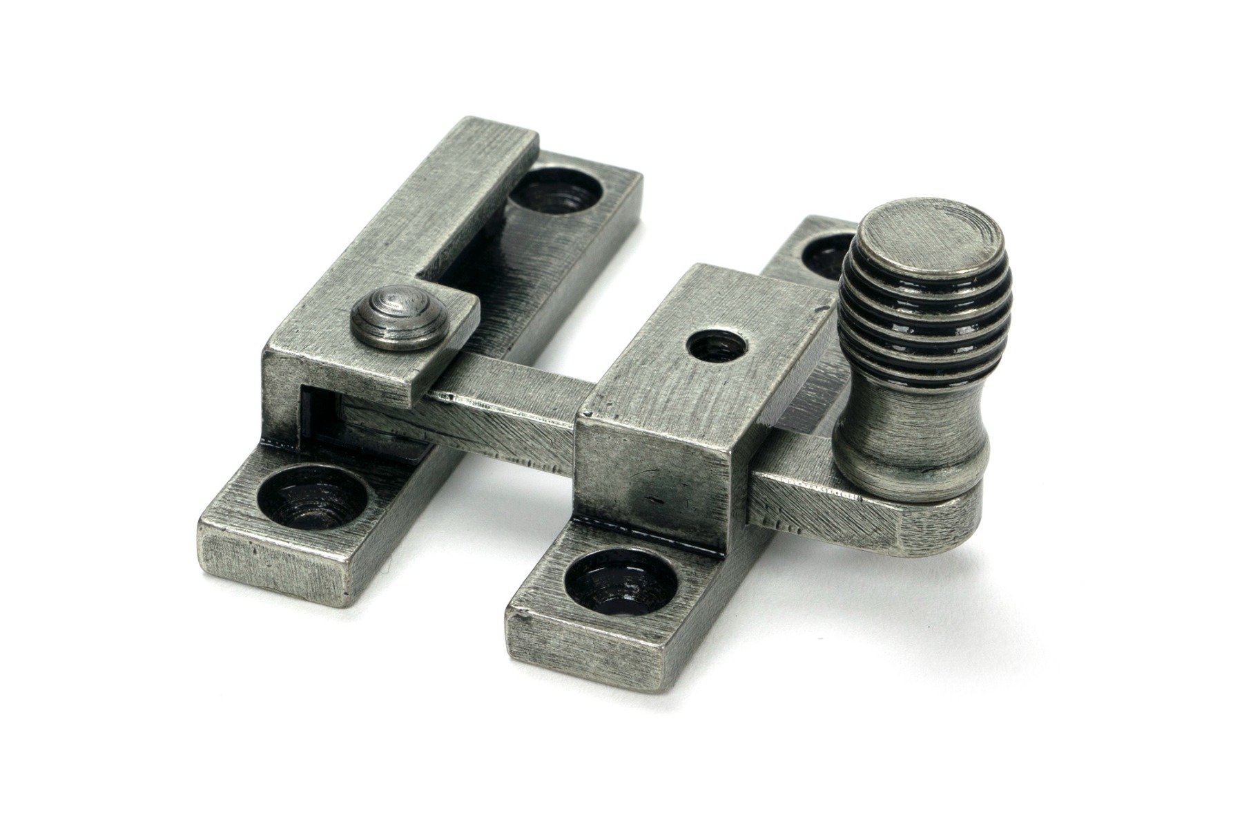 Pewter Beehive Quadrant Fastener Narrow From The Anvil