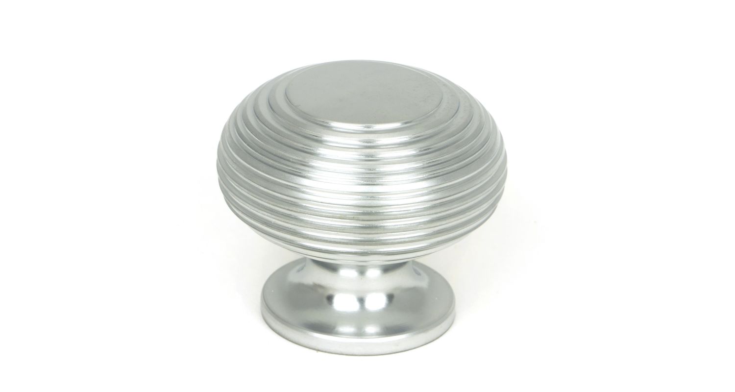 From The Anvil 46662 Satin Chrome Beehive Cabinet Knob 40mm Satin Chrome