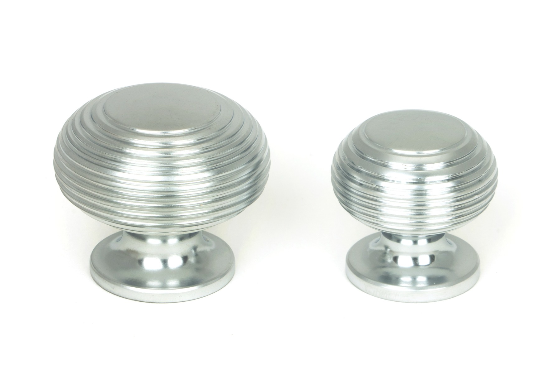 From The Anvil 46663 Satin Chrome Beehive Cabinet Knob 30mm Satin Chrome