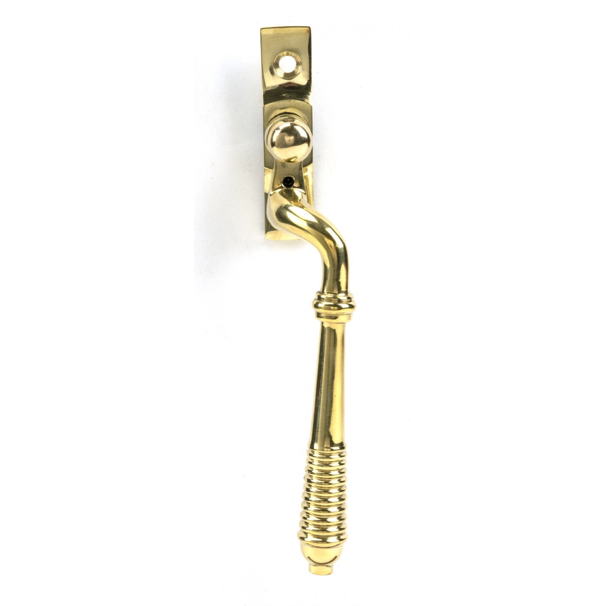 From The Anvil 46709 Polished Brass Reeded Espag - RH Polished Brass
